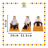 PRAYING STATUE 16寸 皇帽真须白衣拿督公拿拐