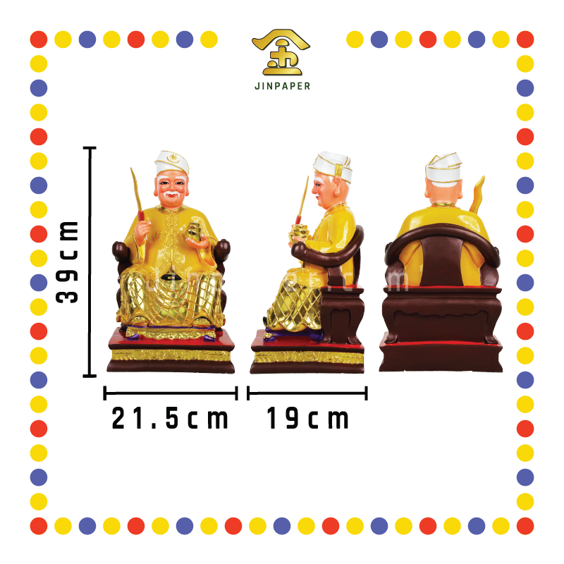 PRAYING STATUE 16寸 坐精装黄衣拿督公