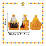 PRAYING STATUE 16寸 元宝山皇帽真须黄衣拿督公拿刀