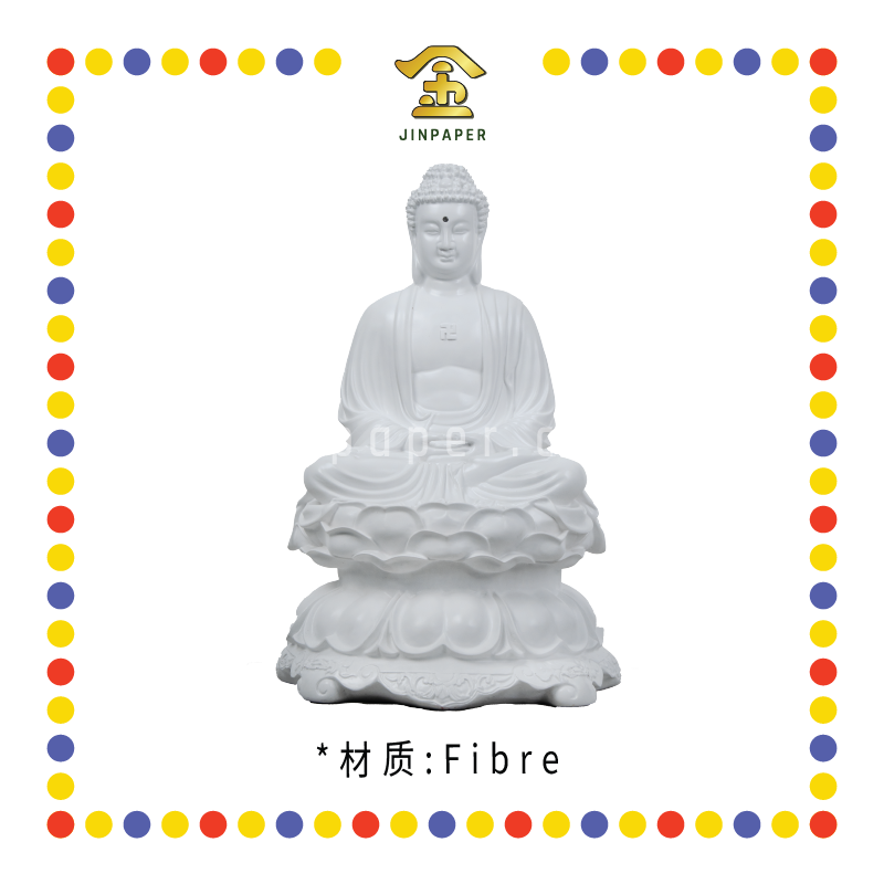 PRAYING STATUE 16寸 释迦新瓷白光油