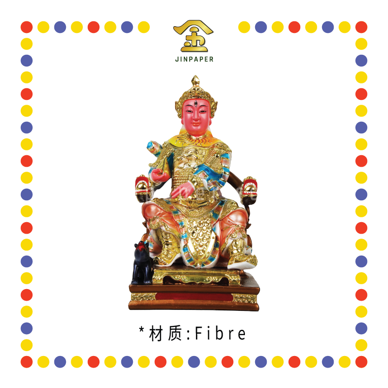 PRAYING STATUE 16寸 珍珠漆坐椅杨戬
