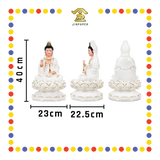 PRAYING STATUE 16寸 描金边观音