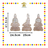 PRAYING STATUE 16寸 透明坐观音