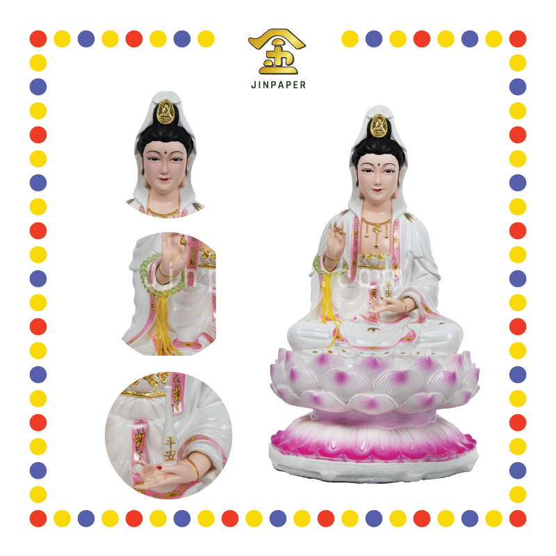 PRAYING STATUE 16寸 石观音