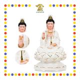 PRAYING STATUE 16寸 描金边观音
