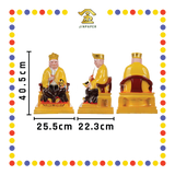 PRAYING STATUE 16寸 皇帽交叉脚MISAI黄衣拿督公/刀