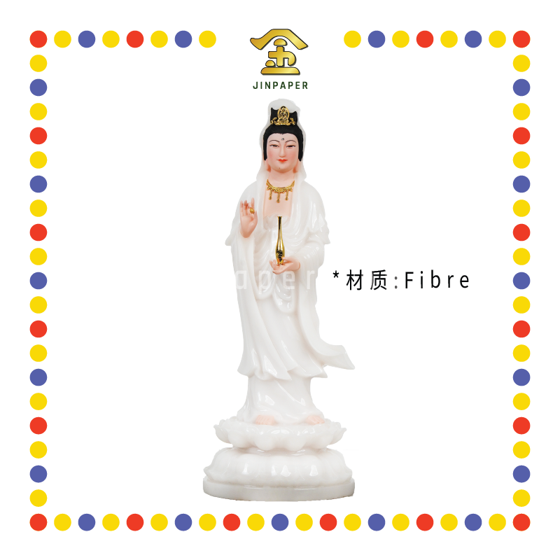 PRAYING STATUE 18寸 (立)全白观音