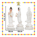 PRAYING STATUE 18寸 (立)全白观音