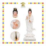 PRAYING STATUE 18寸 (立)全白观音