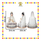 PRAYING  STATUE 19寸 实心紫衣妙善观音