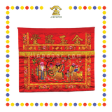 CLOTH EMBROIDERY 1米 福禄寿平绣绕金桌围