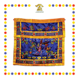 CLOTH EMBROIDERY 1米 五鬼(蓝色)密绣桌围