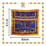 CLOTH EMBROIDERY 1米 五鬼(蓝色)密绣桌围