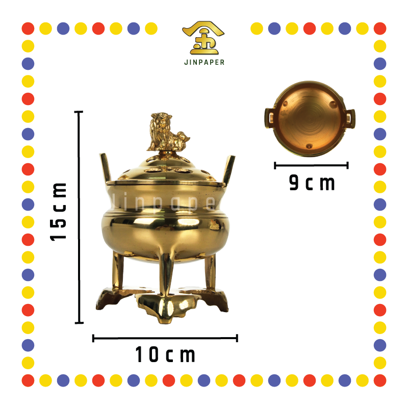 PRAYING CENSER【1号/2号/3号】铜光身宣炉