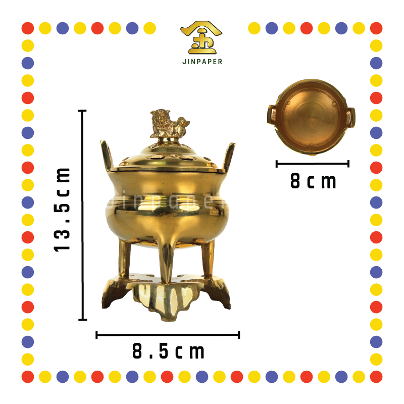PRAYING CENSER【1号/2号/3号】铜光身宣炉