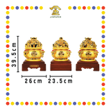 LUCKY GOODS 沙金四方纳财聚宝盆【小/中/大】