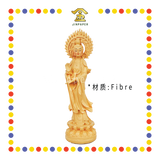 PRAYING STATUE 22cm 木色站佛光观音