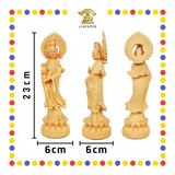 PRAYING STATUE 22cm 木色站佛光观音