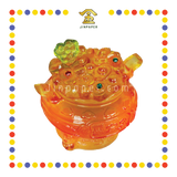 LUCKY GOODS 2寸 仿琉璃聚宝盆