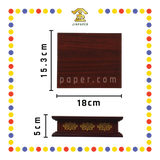 STATUE STAND 2''高 棕边/莲花雕刻垫座(多种尺寸)