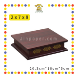 STATUE STAND 2''高 棕边/莲花雕刻垫座(多种尺寸)