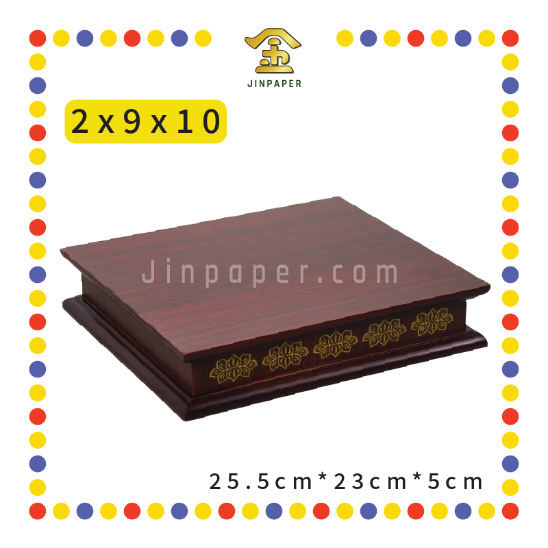 STATUE STAND 2''高 棕边/莲花雕刻垫座(多种尺寸)