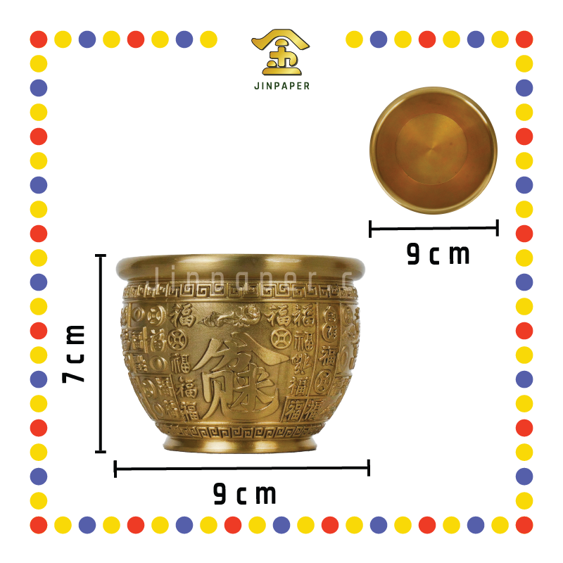 TREASURE BOWL 2号 9cm 新八方来财百福缸