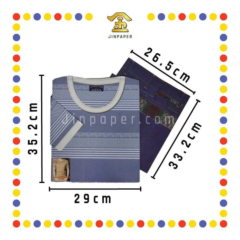 JOSS PAPER G033 奢华男圆领T恤配牛仔裤 (冥纸)