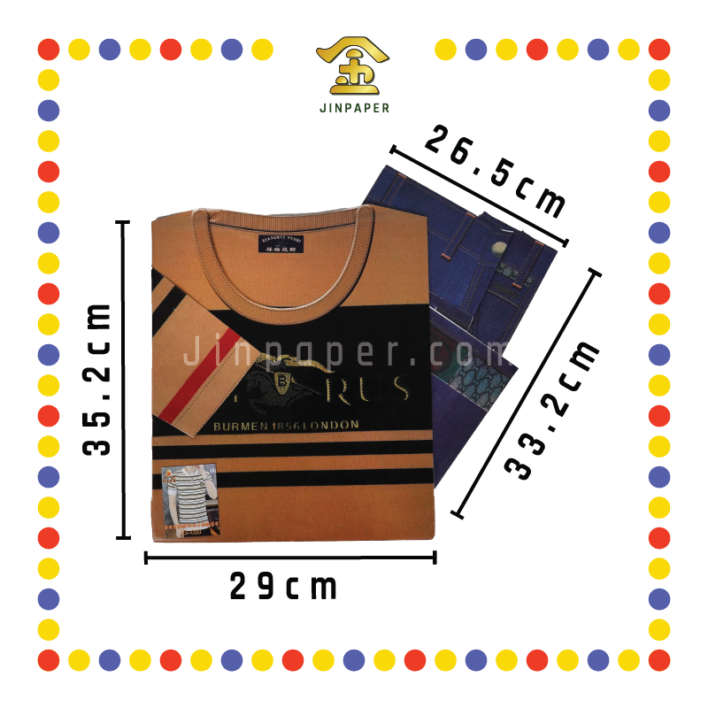 JOSS PAPER G033 奢华男圆领T恤配牛仔裤 (冥纸)