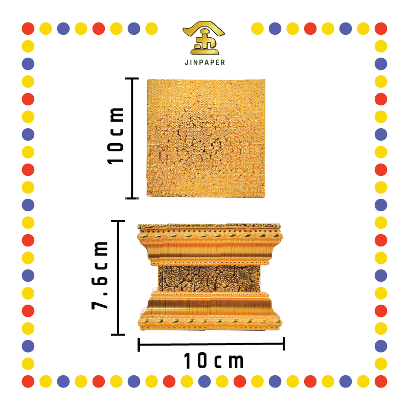 STATUE STAND 3"高 金皮金木神座(多种尺寸)