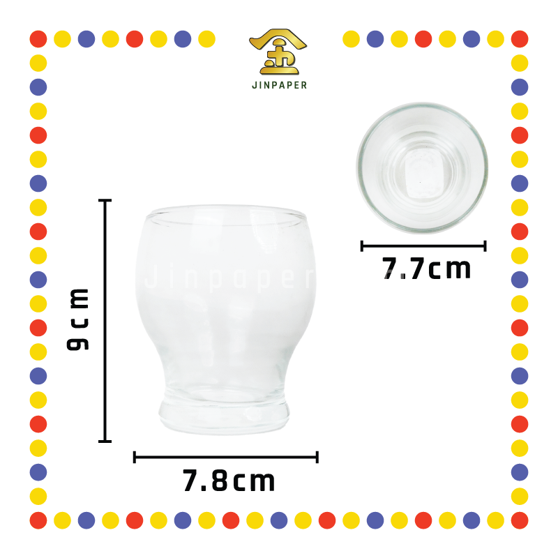 GLASS WARE 3寸半曲面玻璃杯(小)