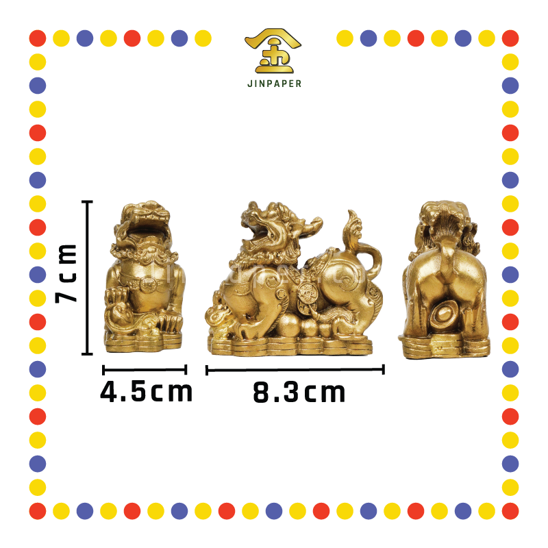 LUCKY GOODS 3寸 小铜貔貅(对)