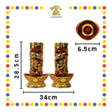 JOSS CANDLE【3天/5天/7天/10天】招财龙水晶斗烛 (蜡烛)