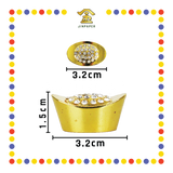 LUCKY GOODS 3cm 招财砖石金元宝