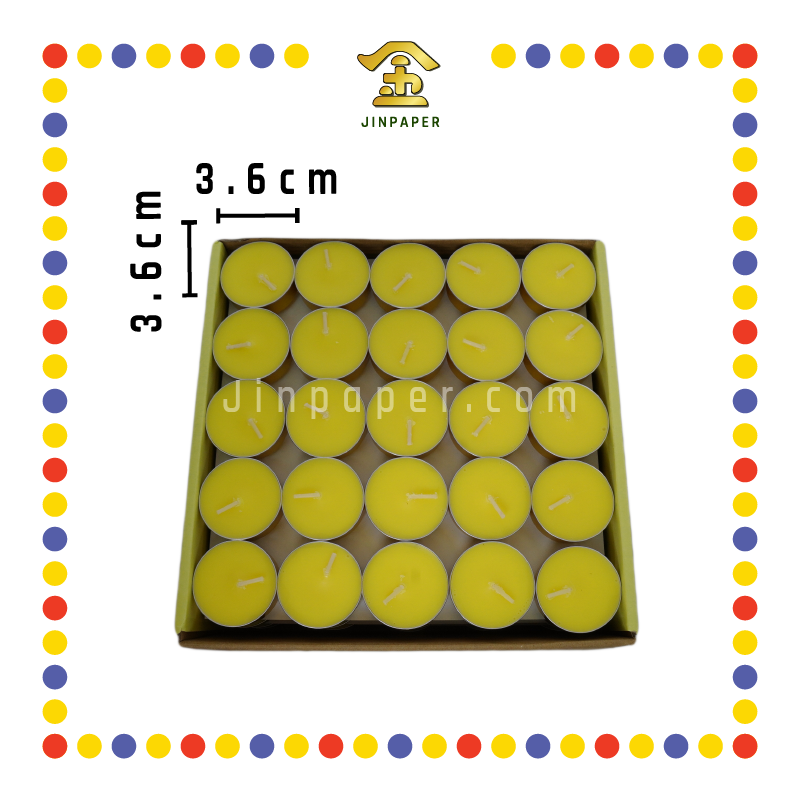 JOSS CANDEL 双龙酥油烛 4.5小时100粒【黄/红】