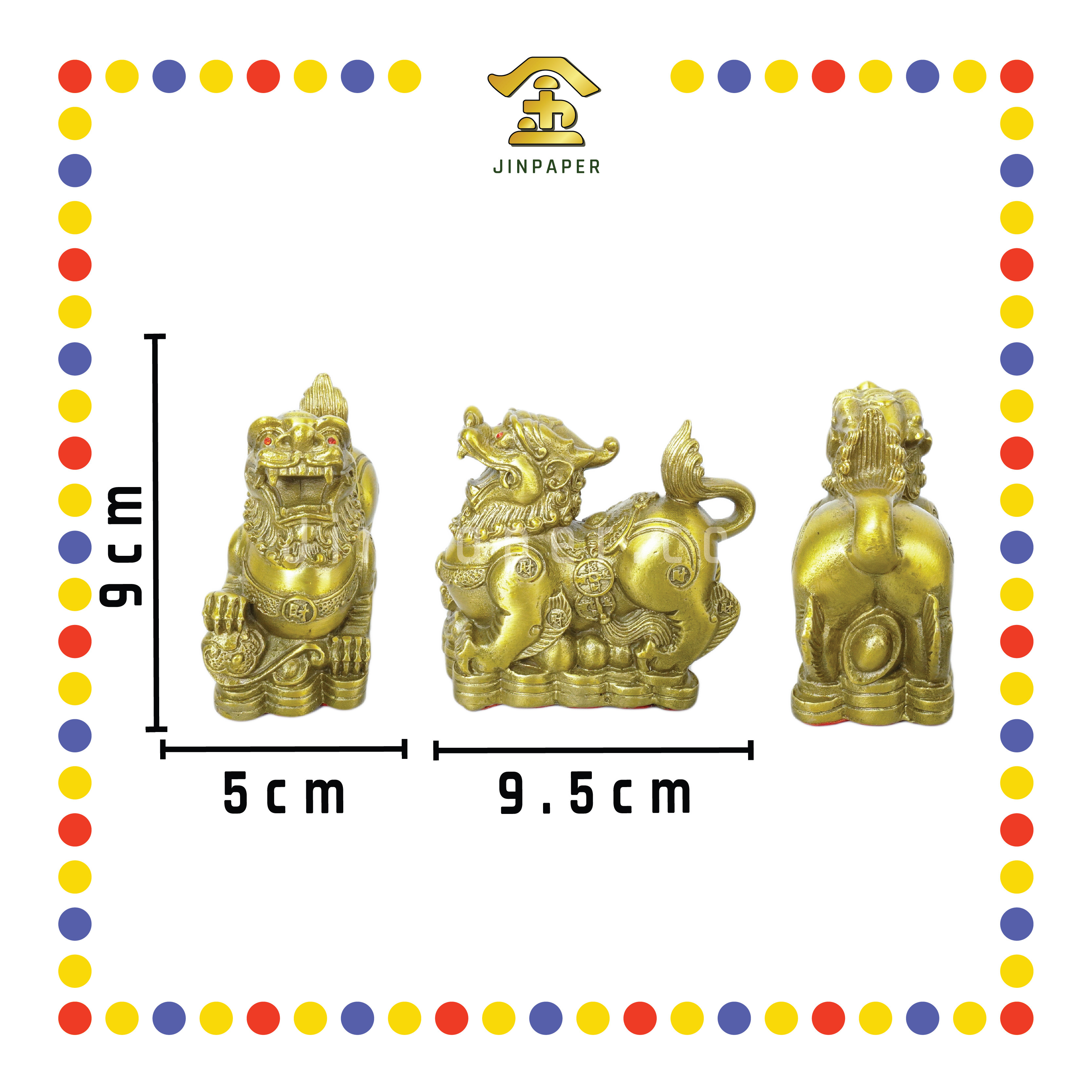 LUCKY GOODS 4寸 中铜貔貅(对)