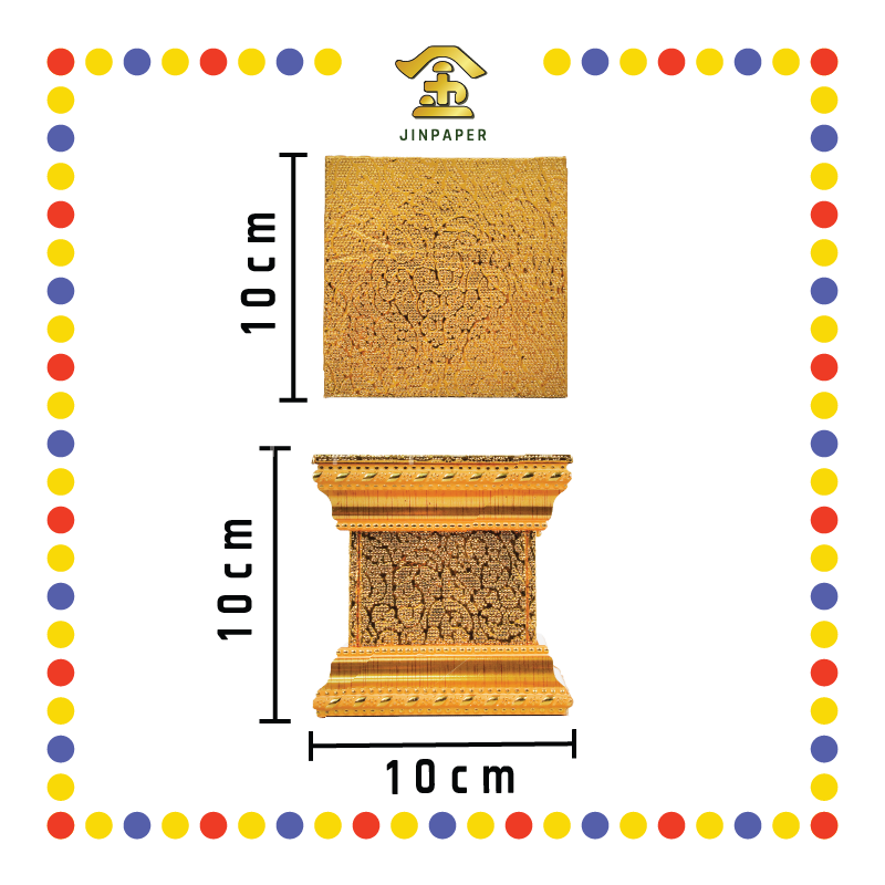 STATUE STAND 4"高 金皮金木神座(多种尺寸)