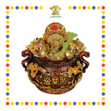 LUCKY GOODS 4寸 红铜色聚宝盆