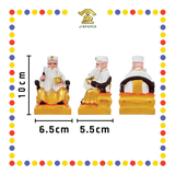 PRAYING STATUE 4寸 宋谷帽真须白衣拿督公