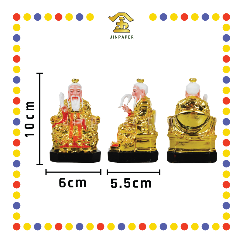 PRAYING STATUE 4寸 镀金太上老君