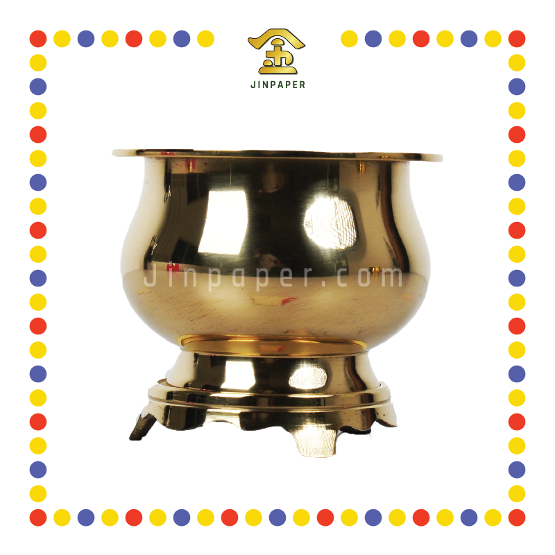 PRAYING CENSER 4寸 铜光身炉 (香炉)
