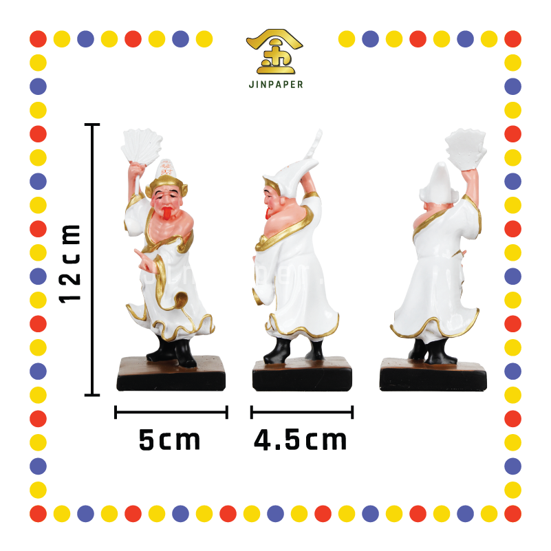 PRAYING STATUE 4寸 彩色大二伯爷(对)