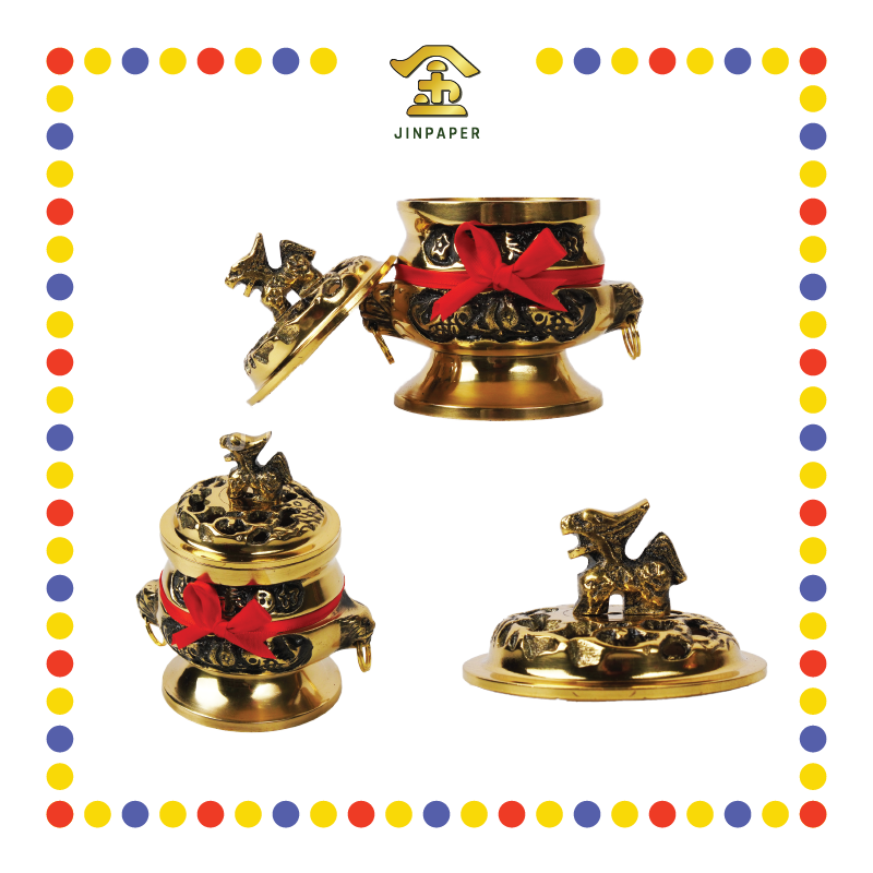 PRAYING CENSER 4号 双钱宣炉 (香炉)