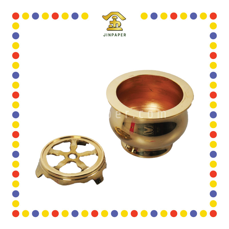 PRAYING CENSER 4寸 铜光身炉 (香炉)