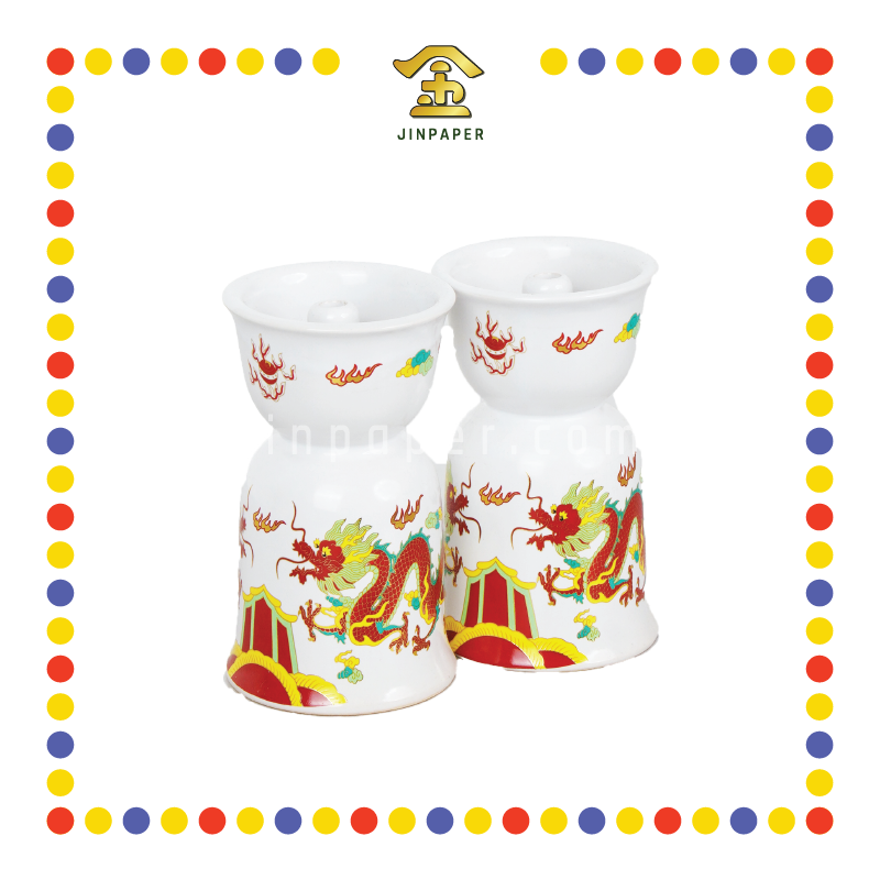 PRAYING CANDLESTICK 4号 金口龙烛台