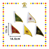 PRAYING FLAG 4寸 印五色令旗