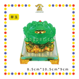 LUCKY GOODS 4”【翠玉/镀金】招财金蟾