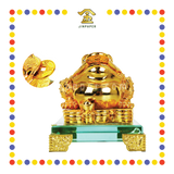 LUCKY GOODS 4”【翠玉/镀金】招财金蟾