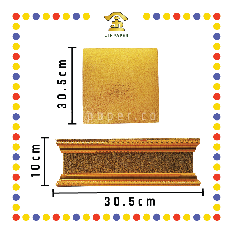 STATUE STAND 4"高 金皮金木神座(多种尺寸)