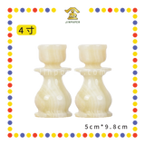 PRAYING CANDLETICK【4寸/5寸】玉烛台【小/中】